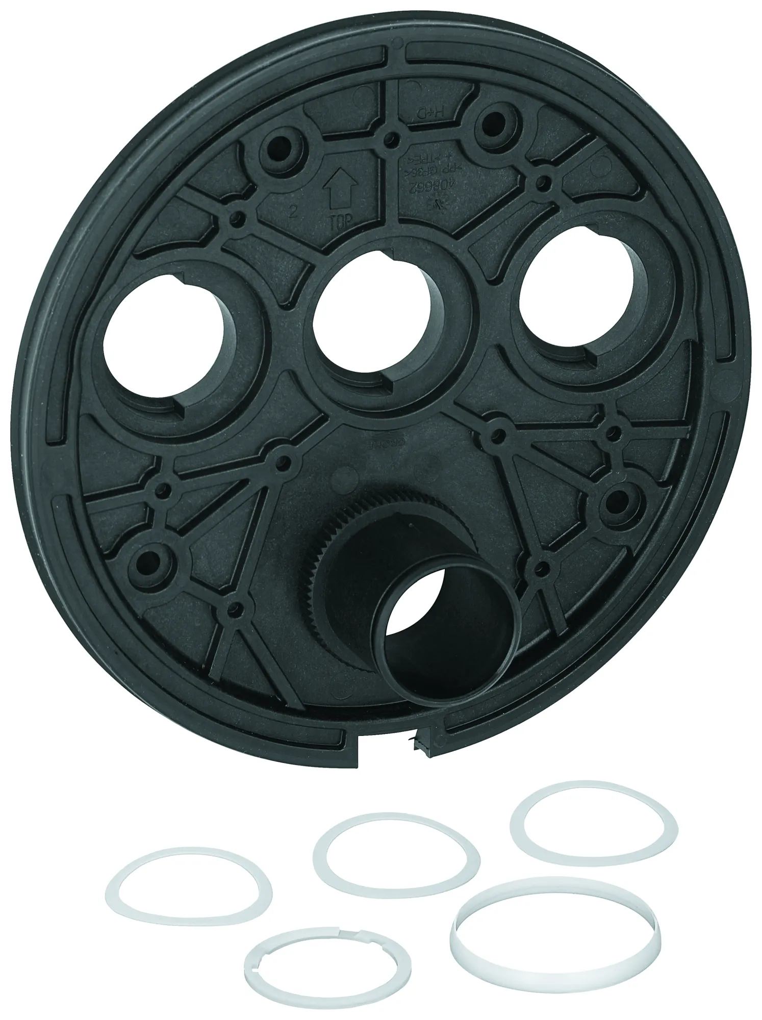 Montageplatte 48362, für SmartControl Unterputz, für Thermostate und Mischer mit 1 oder 3 Absperrventilen und horizontaler Ausrichtung, inklusive Gleitringen und Dichtungsringen Montageplatte 48362, für SmartControl Unterputz, für Thermostate und Mischer mit 1 oder 3 Absperrventilen und horizontaler Ausrichtung, inklusive Gleitringen und Dichtungsringen