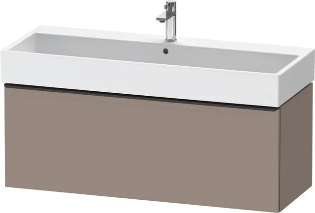 Duravit Waschtischunterschrank wandhängend „D-Neo“ 118,4 × 44 × 44,2 cm Basalt Matt