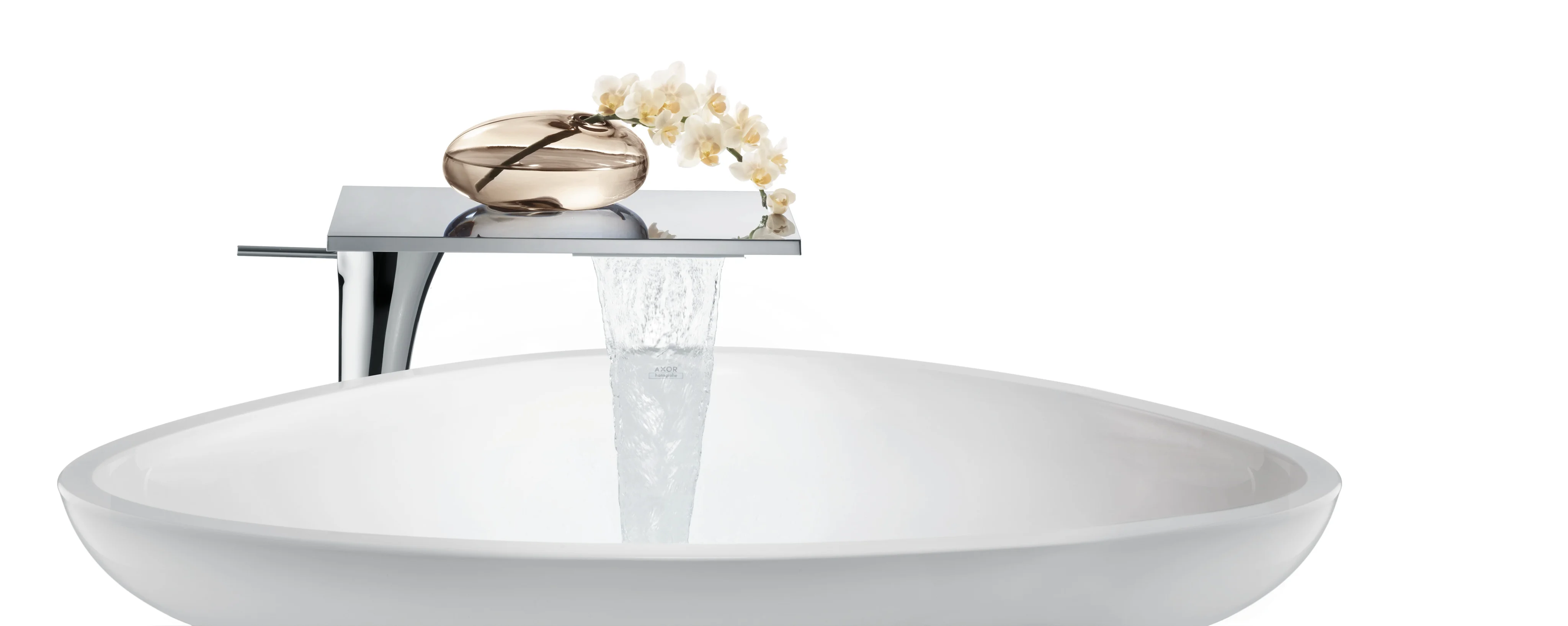 Hansgrohe Aufsatzwaschtisch AXOR Massaud, weiß, 800 x 450 mm Hansgrohe Aufsatzwaschtisch AXOR Massaud, weiß, 800 x 450 mm