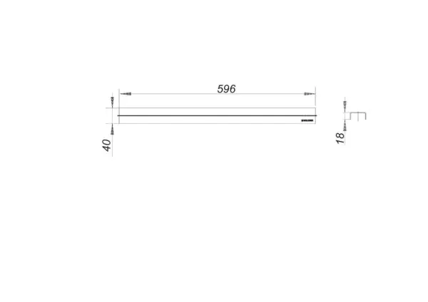 Abdeckung CeraLine Standard, 600 mm Abdeckung CeraLine Standard, 600 mm