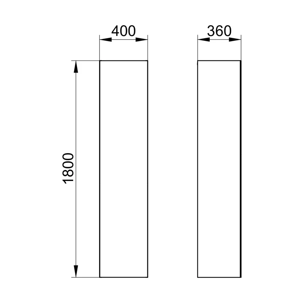KEUCO Hochschrank „Edition 11 Art“ Sand (Glas, satiniert), Sand (Lack, seidenmatt), Anschlag rechts, mit Steckdose 400 × 1800 × 360 mm