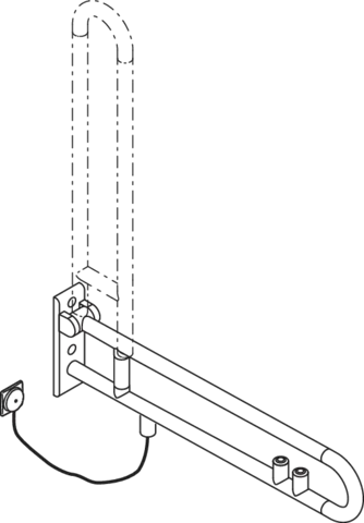 HEWI Stützklappgriff „Serie 801“ HEWI Stützklappgriff „Serie 801“