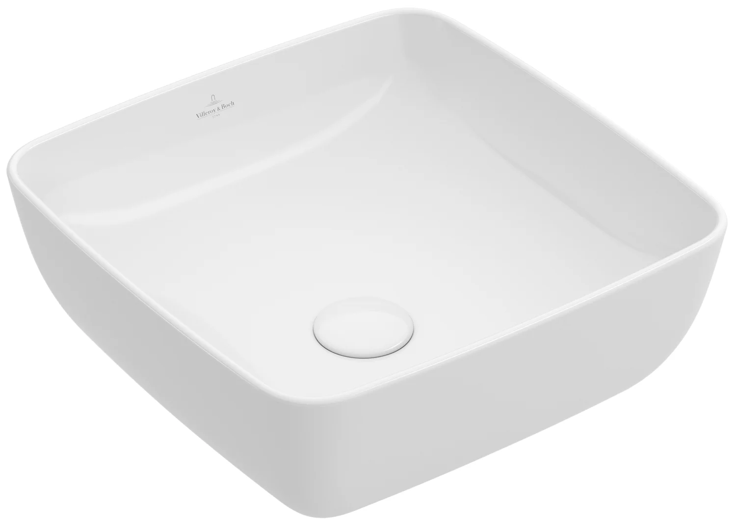 Villeroy & Boch Artis Aufsatzwaschbecken TitanCeram 410x410mm Quadrat ohne Überlauf Weiß Alpin Villeroy & Boch Artis Aufsatzwaschbecken TitanCeram 410x410mm Quadrat ohne Überlauf Weiß Alpin