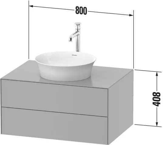 Duravit Waschtischunterschrank „White Tulip“ in, mit Beleuchtung