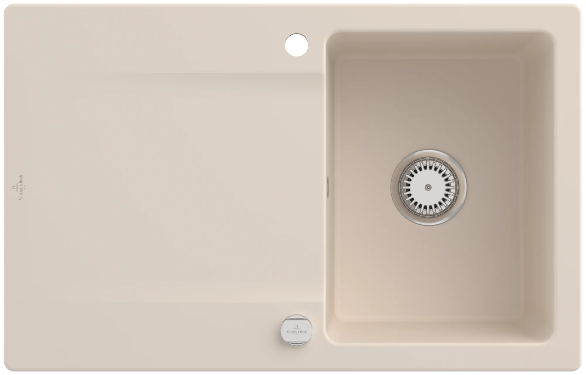 Villeroy & Boch Siluet 45 Einbauspüle 800 x 510 mm, TitanCeram, Ivory CeramicPlus Villeroy & Boch Siluet 45 Einbauspüle 800 x 510 mm, TitanCeram, Ivory CeramicPlus