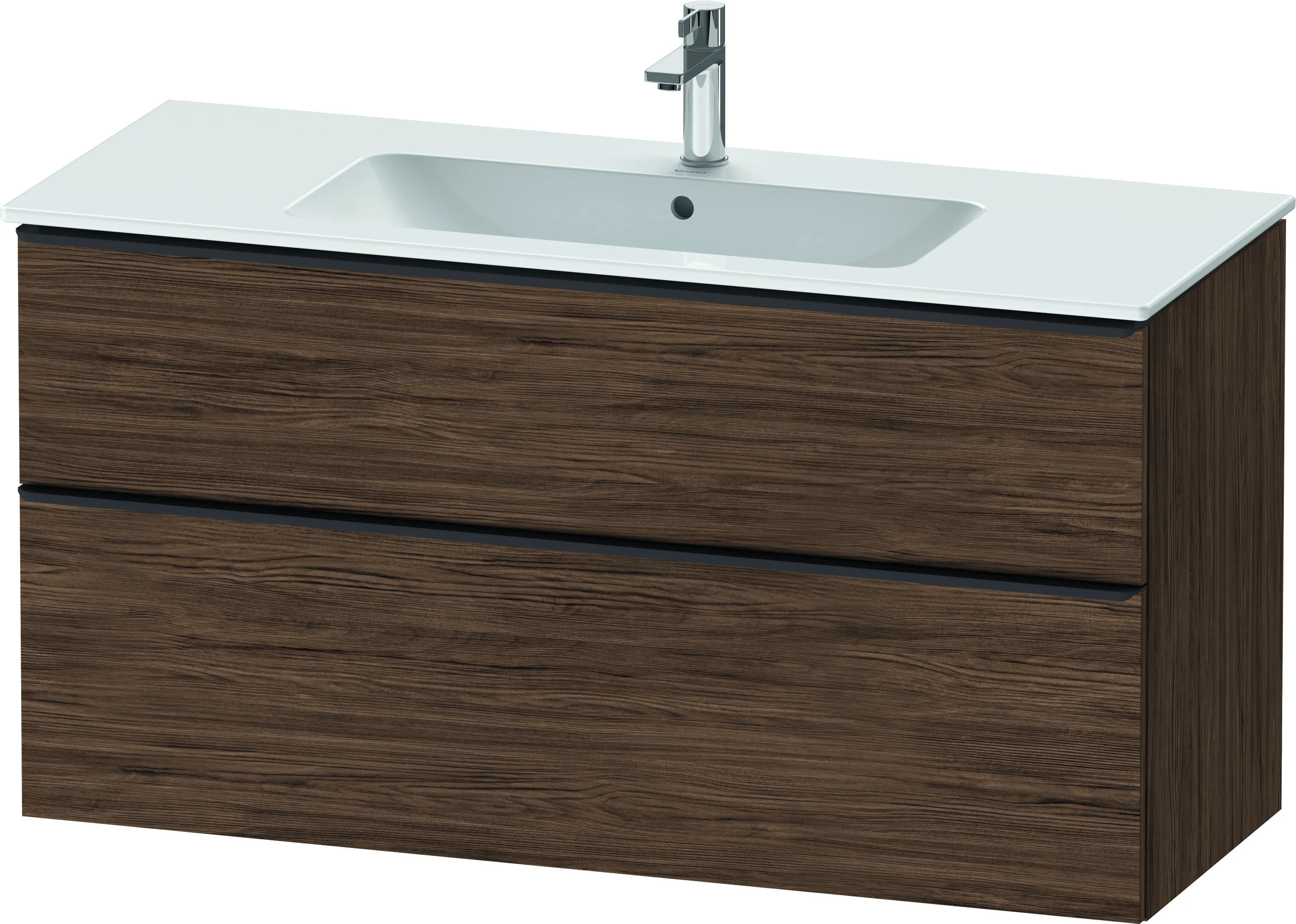 Duravit Waschtischunterschrank wandhängend „D-Neo“ 121 × 62,5 × 46,2 cm Nussbaum Dunkel Duravit Waschtischunterschrank wandhängend „D-Neo“ 121 × 62,5 × 46,2 cm Nussbaum Dunkel