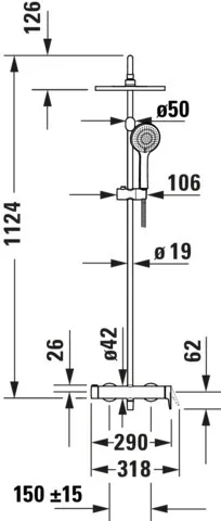 Duravit Duschsystem „Wave“ Duravit Duschsystem „Wave“