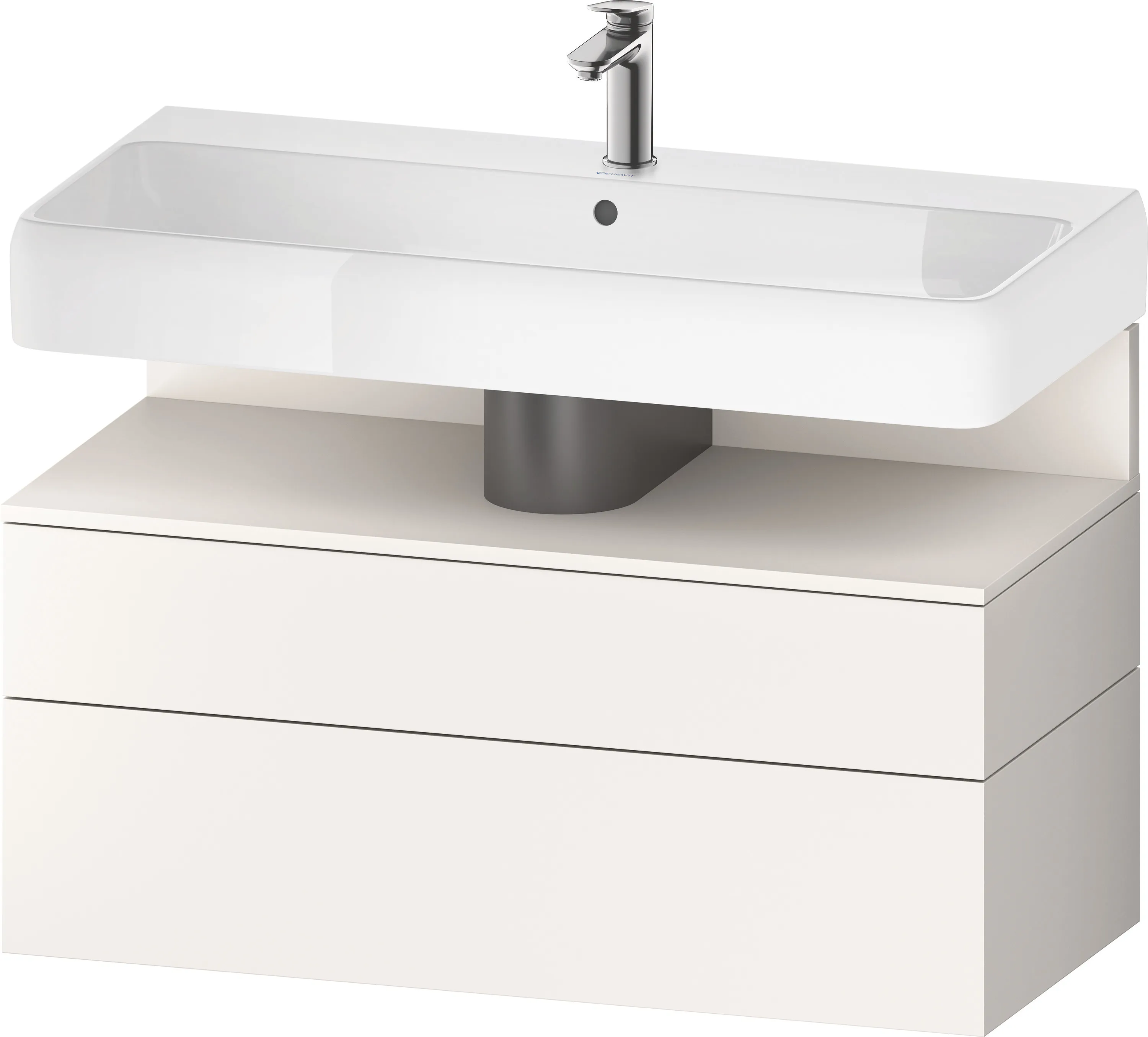 Duravit Waschtischunterschrank wandhängend „Qatego“ 99 × 59 × 47 cm, ohne Beleuchtung