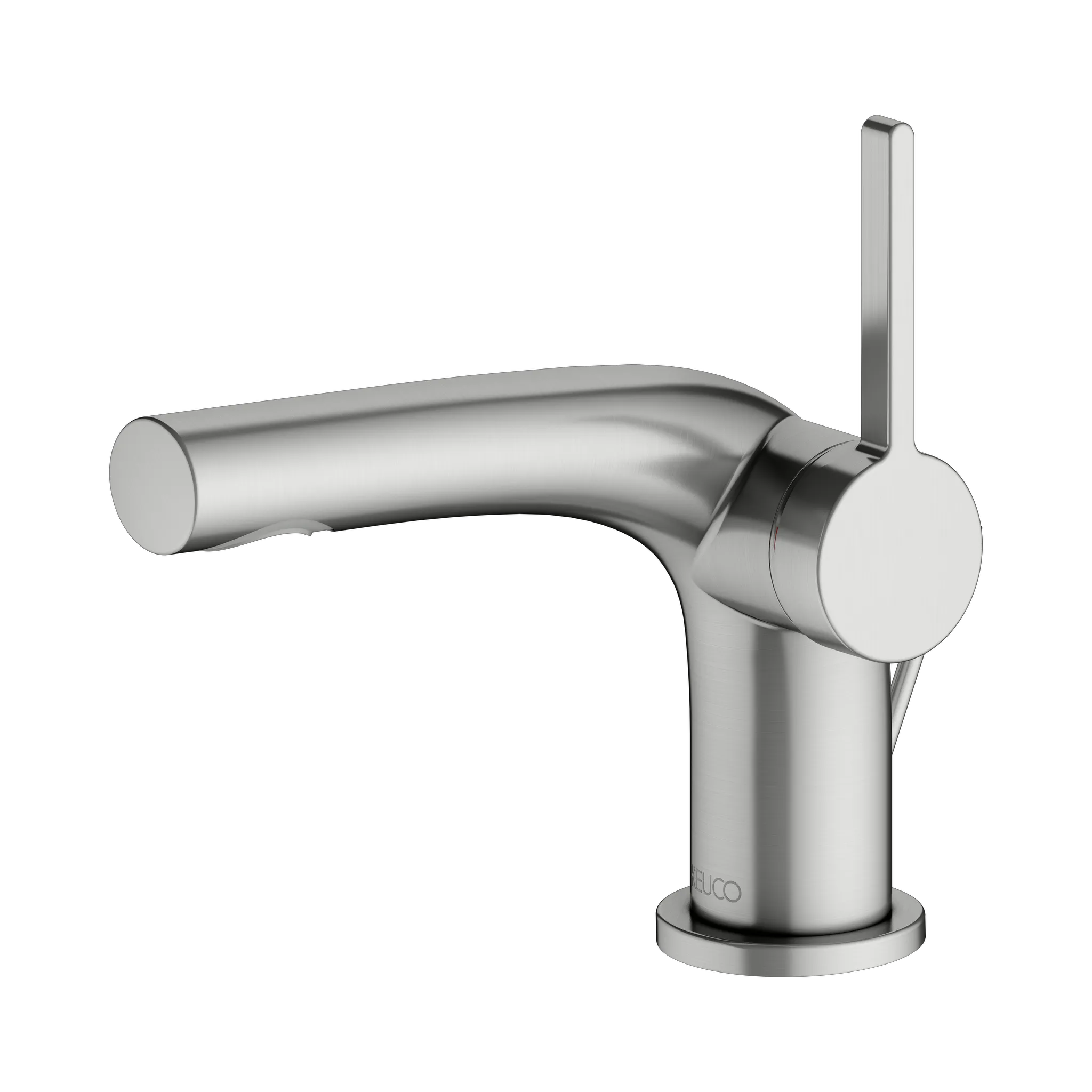 KEUCO EDITION 400 Einhebel-Waschtischmischer 80 mit Zugstangen-Ablaufgarnitur Edelstahl-finish