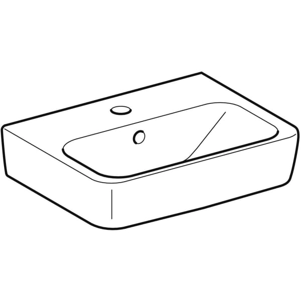 Aufsatzwaschtisch „Renova Plan“, rechteckig 45 × 34 cm