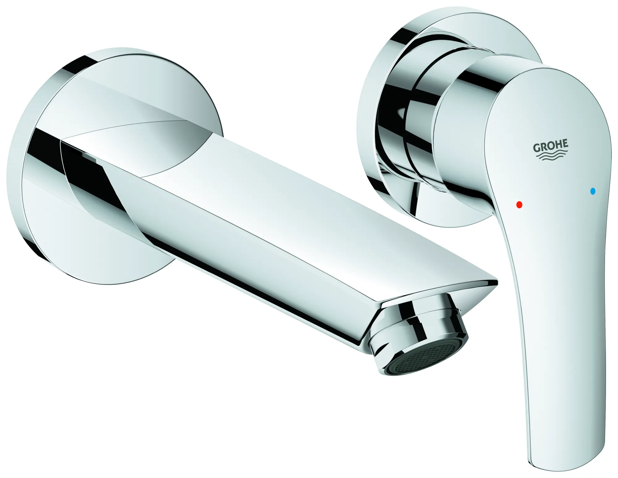 2-Loch-Waschtischbatterie Eurosmart 29337_3, Fertigmontageset für 23 571, Metall-Hebelgriff, Ausladung 171 mm, ohne Unterputz-Einbaukörper, chrom 2-Loch-Waschtischbatterie Eurosmart 29337_3, Fertigmontageset für 23 571, Metall-Hebelgriff, Ausladung 171 mm, ohne Unterputz-Einbaukörper, chrom