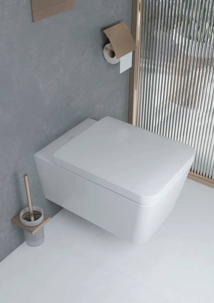 Hansgrohe EluPura Q WC-Sitz, weiß, SoftClose & QuickRelease, glänzend