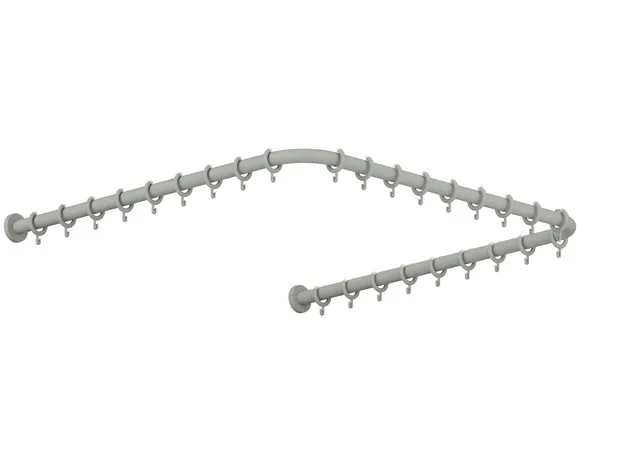 HEWI Duschvorhangstange „Serie 801“ 120 × 123,7 cm HEWI Duschvorhangstange „Serie 801“ 120 × 123,7 cm