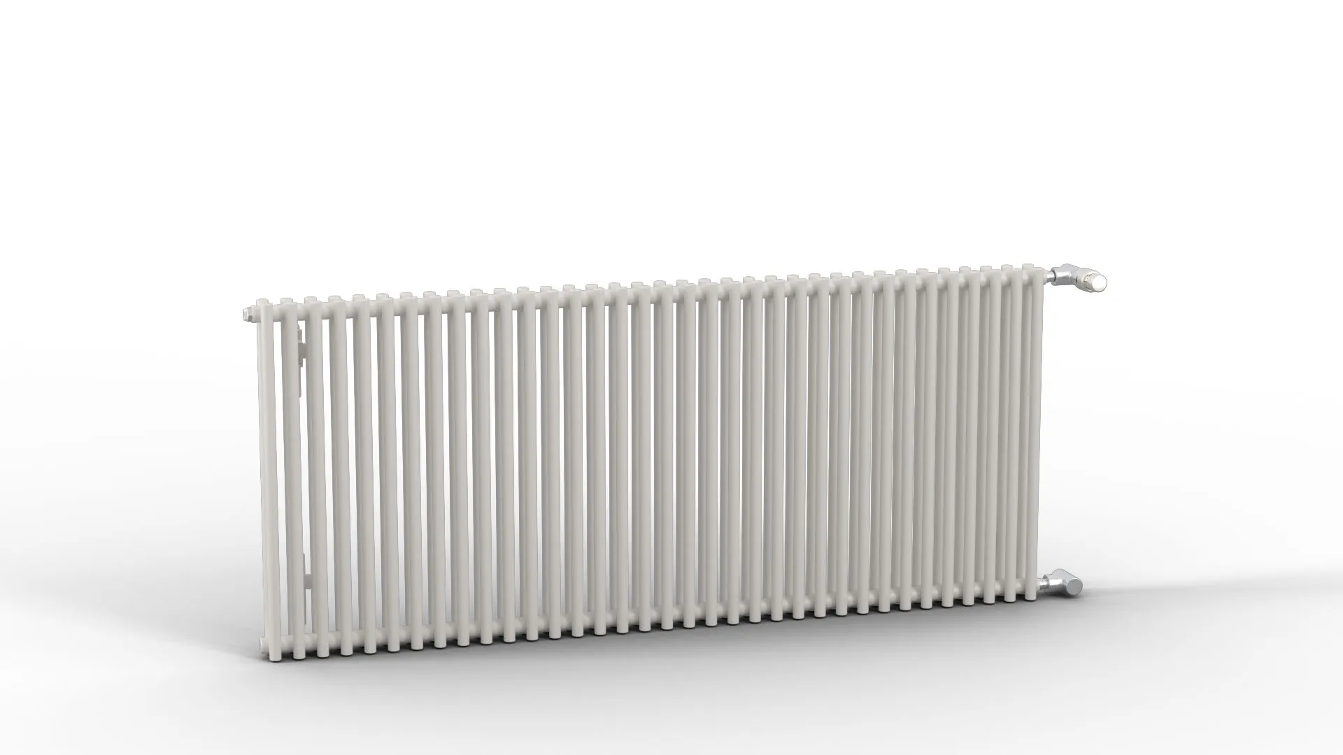 Kermi Design-Heizkörper „Pio®“ zweilagig 140,4 × 90 cm in Weiß Soft (RAL 9016, matt)