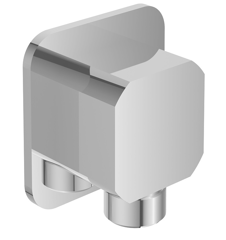 Wandanschlussbogen AqvaDesign - soft edge - 1/2″AG × 1/2″AG - Vollmetall - eigensicher - chrom Wandanschlussbogen AqvaDesign - soft edge - 1/2″AG × 1/2″AG - Vollmetall - eigensicher - chrom