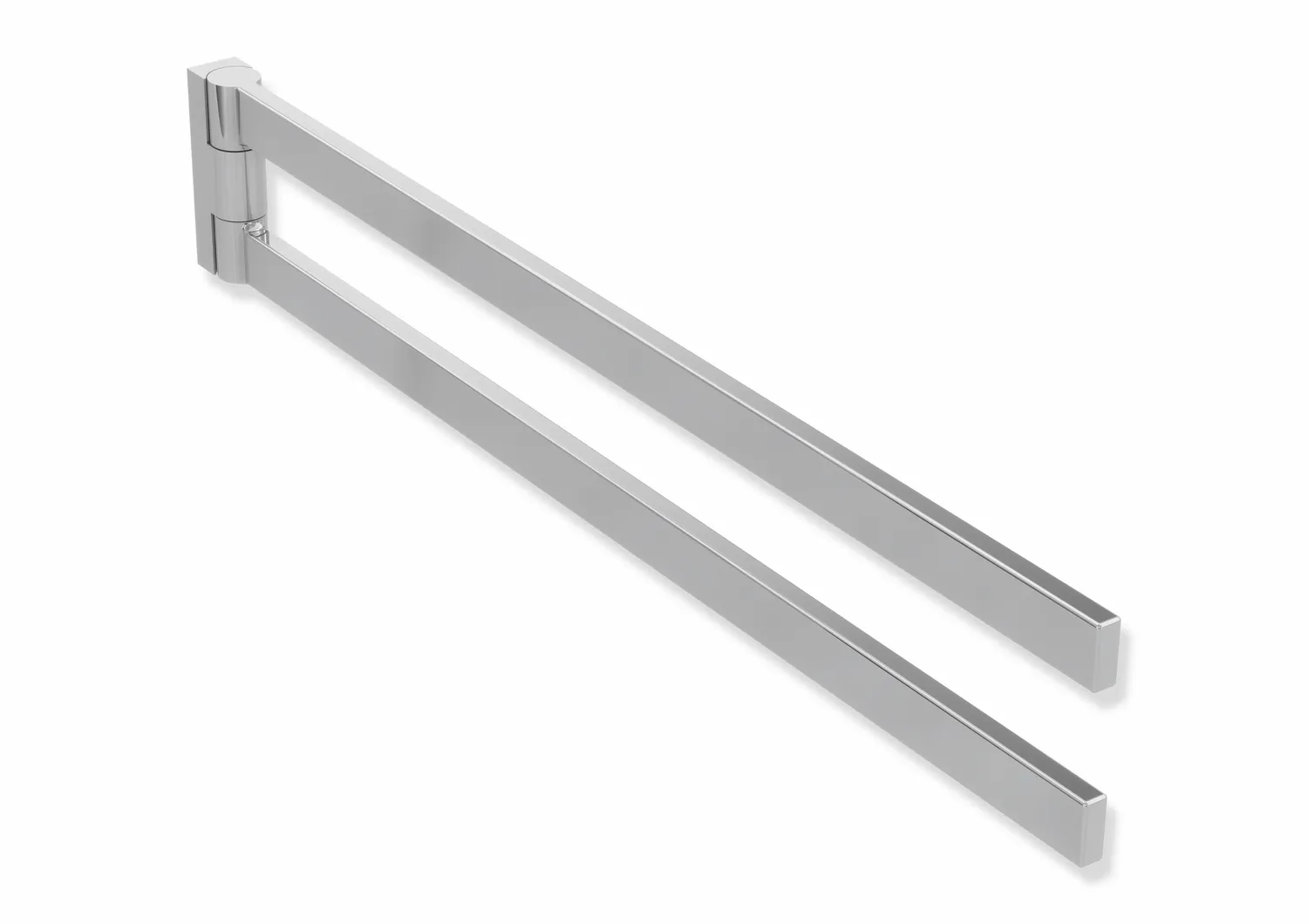 Handtuchhalter Sys 900 Q, chrom, L:446 mm, Arme schwenkbar Handtuchhalter Sys 900 Q, chrom, L:446 mm, Arme schwenkbar