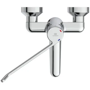 Ideal Standard Wandwaschtisch-Sicherheitsarmatur Ceraplus B8315AA, Hebel 230mm, Ausladung 150mm, Chrom Ideal Standard Wandwaschtisch-Sicherheitsarmatur Ceraplus B8315AA, Hebel 230mm, Ausladung 150mm, Chrom