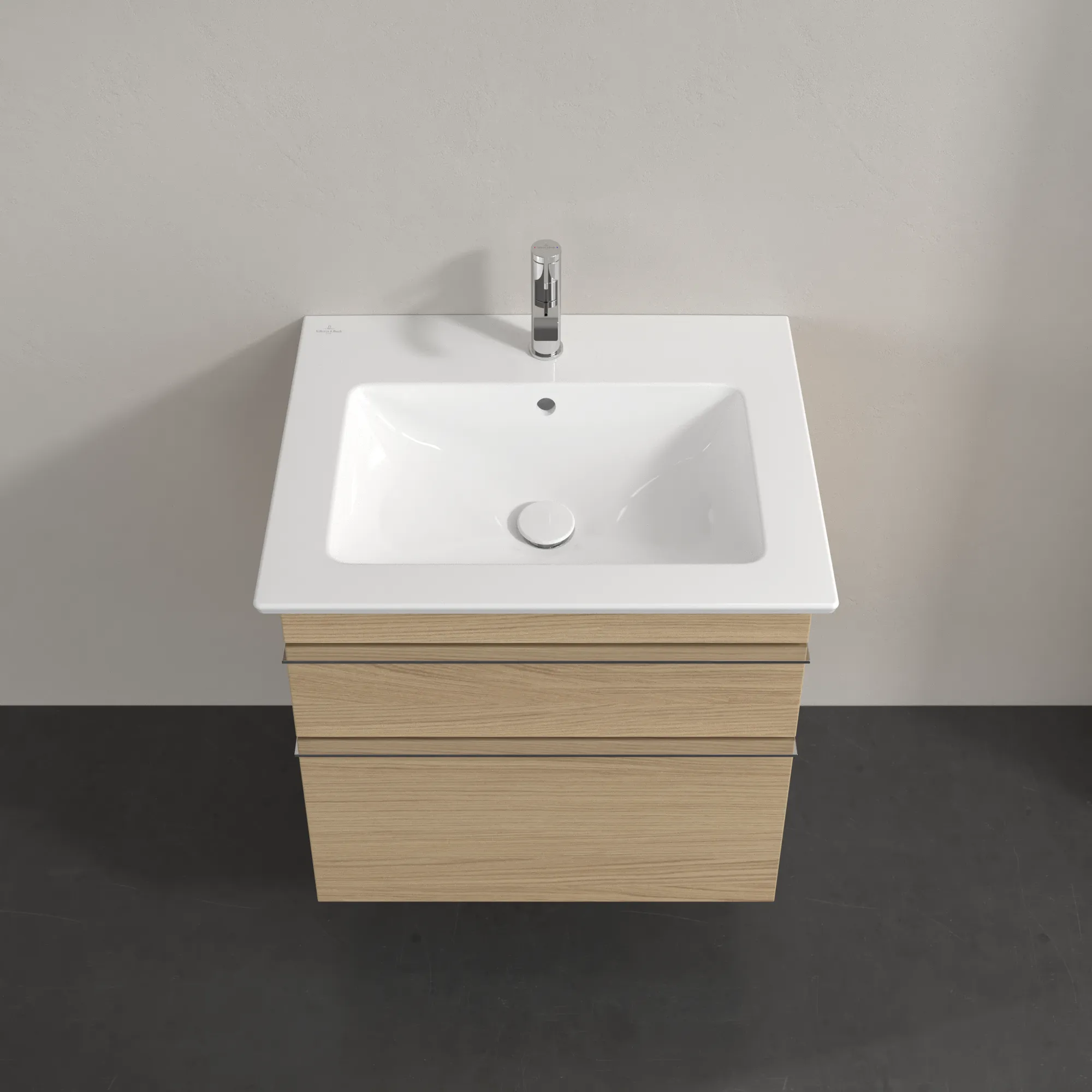 Villeroy & Boch Waschtischunterschrank „Venticello“ für Schrankwaschtisch 603 × 590 × 502 mm Nordic Oak, für Becken mittig