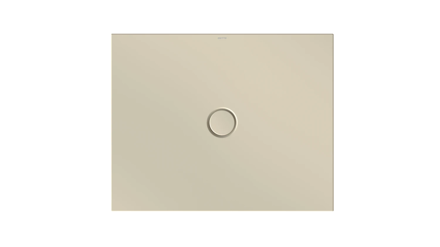 Bette rechteck Duschwanne „BetteFloor“ 1000 × 800 mm ohne Oberflächenbeschichtung, mit BetteGlasur Plus, ohne Wannenträger, in Beige