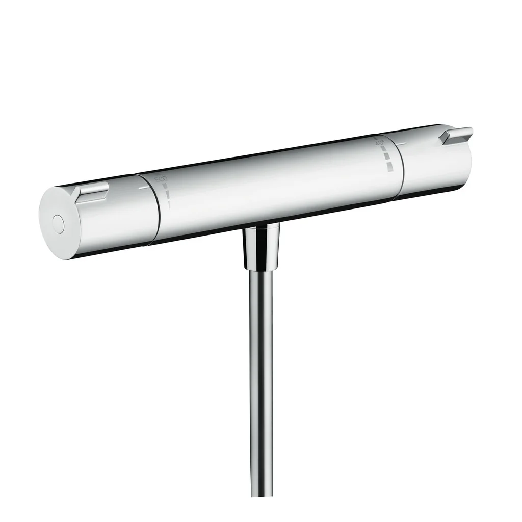 Hansgrohe Ecostat 1001 CL Brausethermostat Aufputz Chrom, DN15, max. Durchfluss 16 l/min bei 3 bar, Temperaturbegrenzung einstellbar, Rückflussverhinderer, für Durchlauferhitzer geeignet