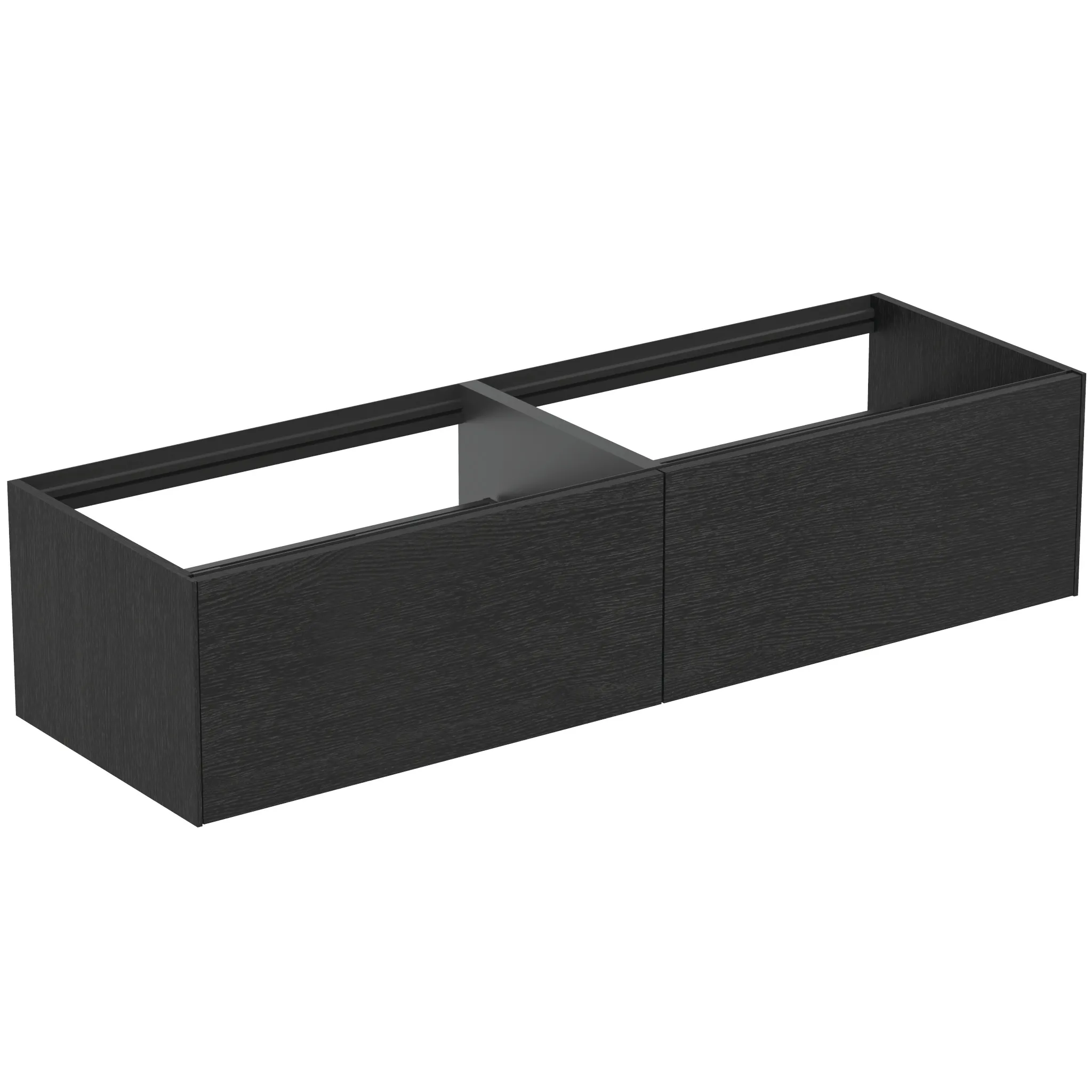 Ideal Standard Conca Waschtischunterschrank, Eiche geflammt, 1585x505x360 mm, 2 Auszüge mit Push-Open und Softclose-Einzug