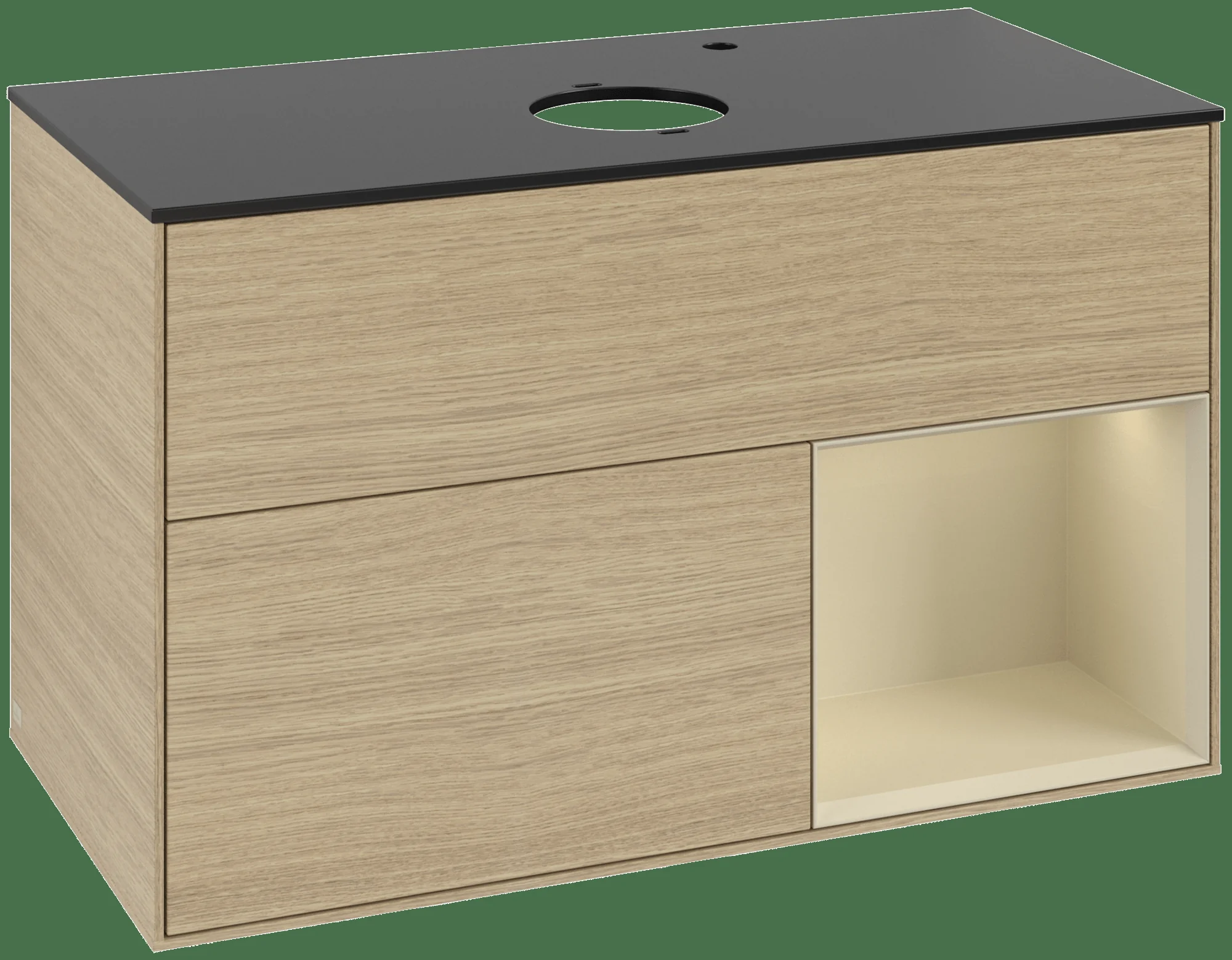 Villeroy & Boch Waschbeckenunterschrank Finion F90, 1000 x 603 x 501 mm, mit Beleuchtung, 2 Auszüge