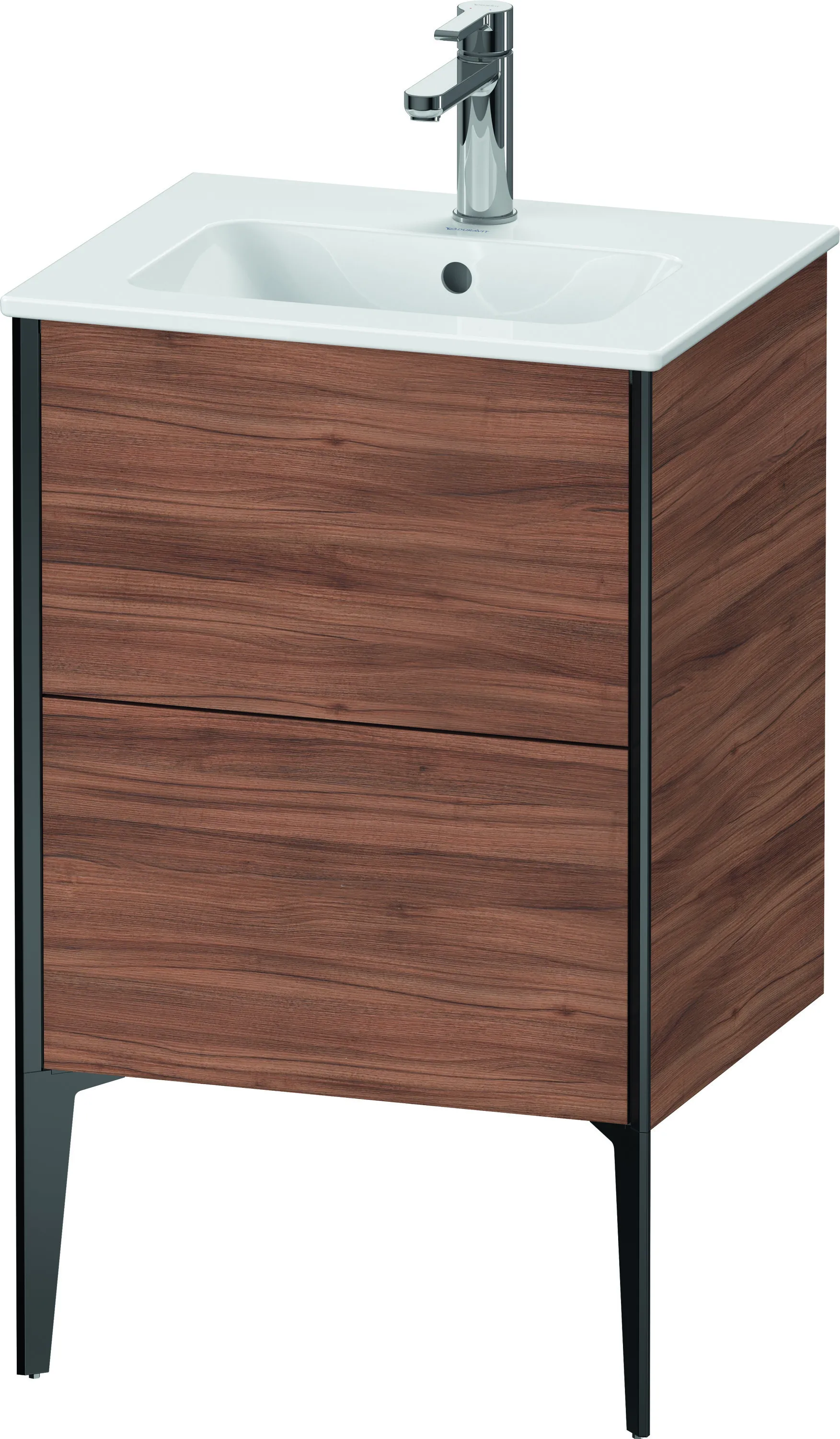 Duravit Waschtischunterschrank bodenstehend „XViu“ 51 × 59,4 × 42 cm in Nussbaum Natur