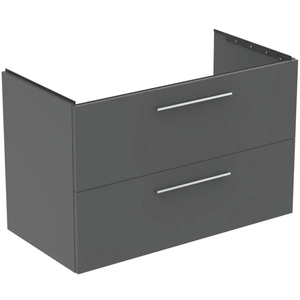 Ideal Standard Waschtischunterschrank „i.lifeB“ 100 × 63 × 50,5 cm Quarzgrau matt