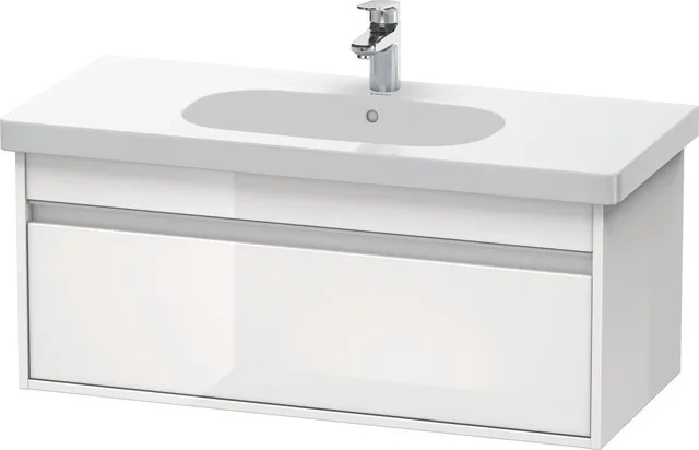 Duravit Waschtischunterschrank wandhängend „Ketho“ 100 × 41 × 45,5 cm Weiß Hochglanz Duravit Waschtischunterschrank wandhängend „Ketho“ 100 × 41 × 45,5 cm Weiß Hochglanz
