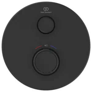 Ideal Standard Ceratherm Navigo Brausethermostat Unterputz A7295XG 1 Verbraucher Rund Silk Black Ideal Standard Ceratherm Navigo Brausethermostat Unterputz A7295XG 1 Verbraucher Rund Silk Black