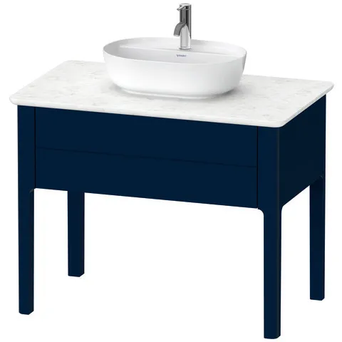 Duravit Waschtischunterschrank bodenstehend „Luv“ 93,8 × 74,3 × 57 cm Nachtblau Seidenmatt