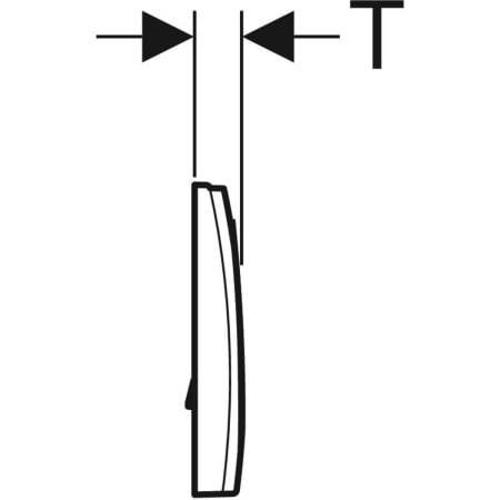 Geberit Betätigungsplatte „Delta15“ (früher Delta11) 24,6 × 16,4 × 2,5 cm in mattchrom Geberit Betätigungsplatte „Delta15“ (früher Delta11) 24,6 × 16,4 × 2,5 cm in mattchrom
