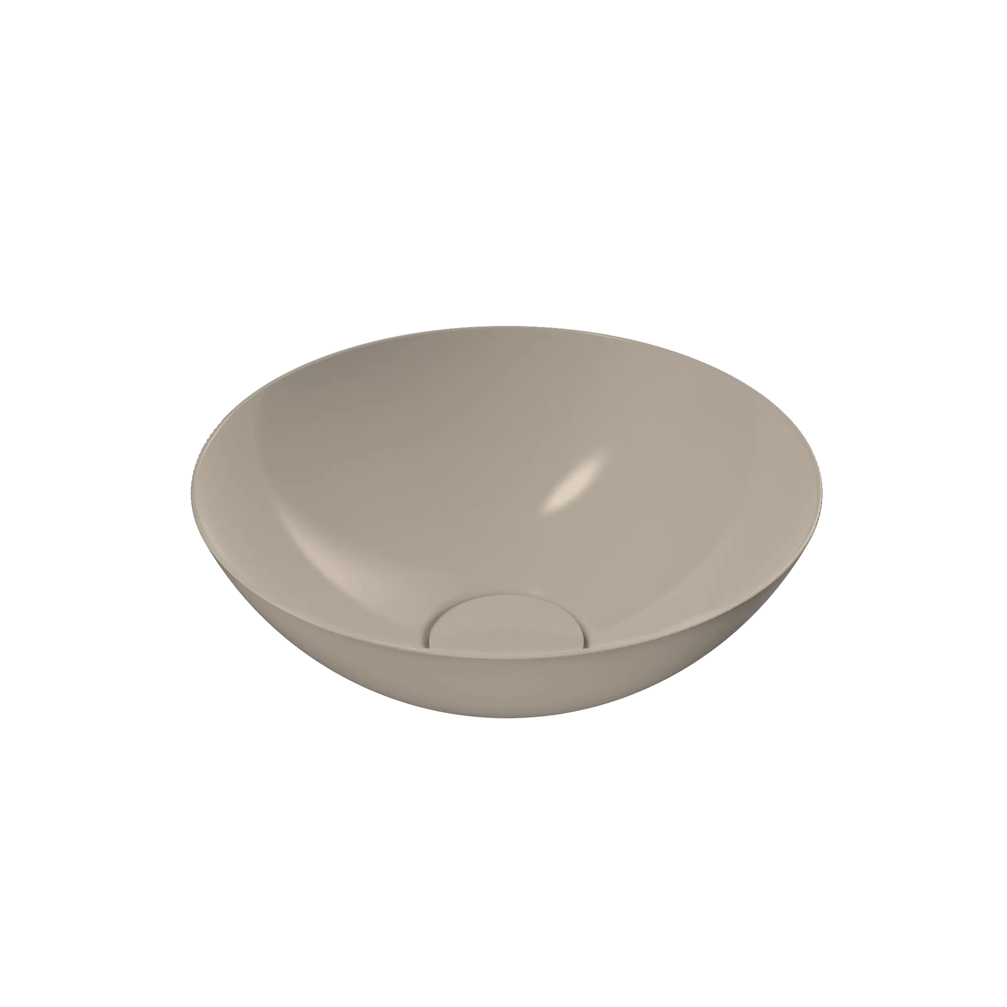 KALDEWEI AVELLINO Waschtischschale, Modell-Nr: 3203, Durchmesser 300 mm, warm beige 20, Perl-Effekt, ohne Überlauf