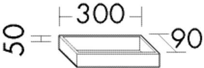 Handtuchhalter, zwei Handtuchhaken;schwarz Matt, Tiefe: 90 mm, Breite: 300 mm, Höhe: 50 mm Handtuchhalter, zwei Handtuchhaken;schwarz Matt, Tiefe: 90 mm, Breite: 300 mm, Höhe: 50 mm