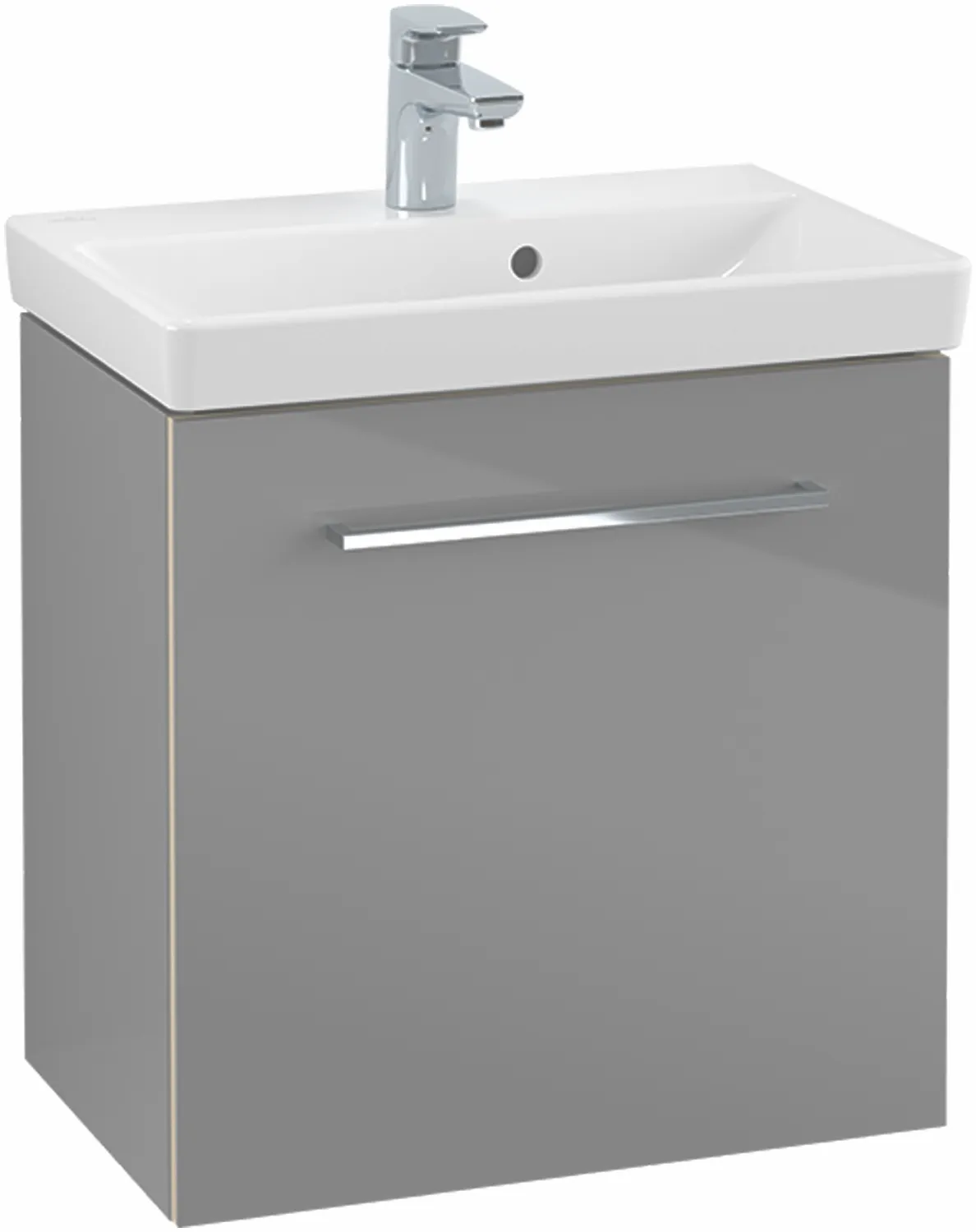Villeroy & Boch Waschtischunterschrank mit Tür „Avento“ für Schrankwaschtisch 530 × 514 × 352 mm Kansas Oak, Anschlag rechts, Soft Closing, 1 Tür