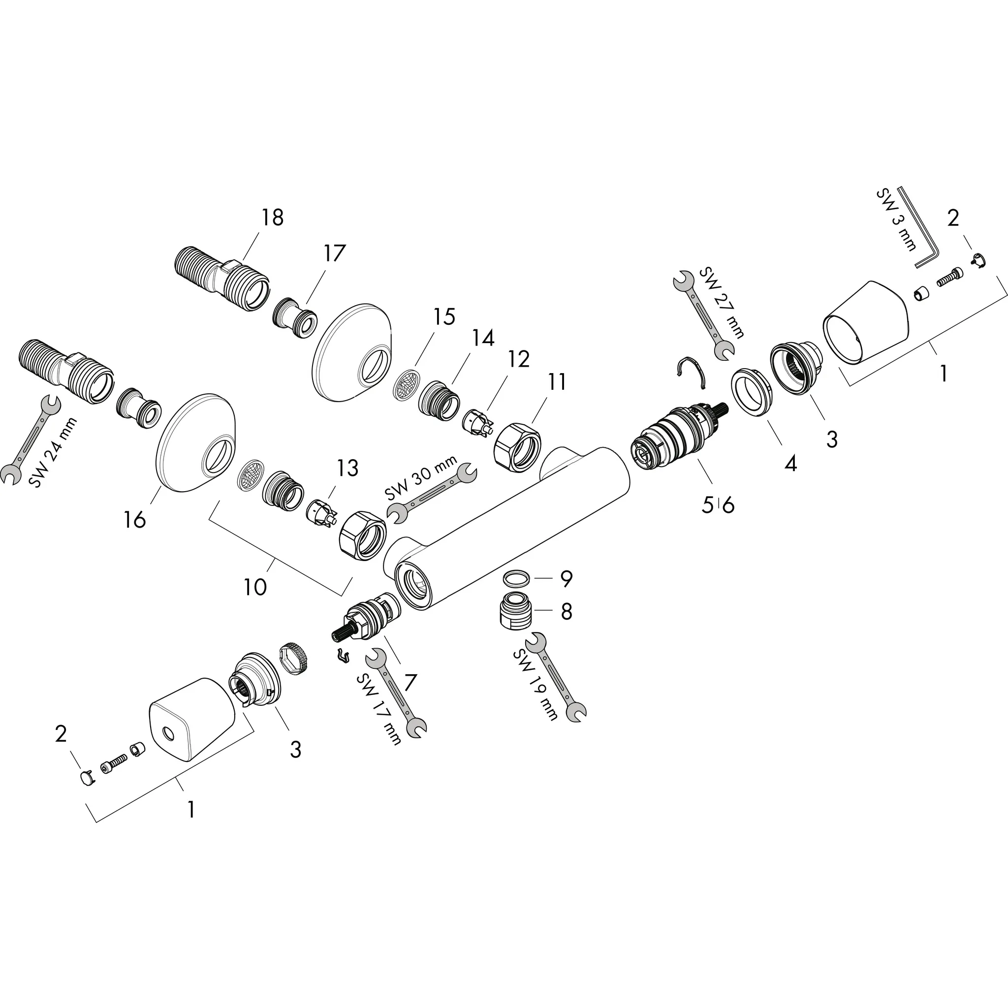 Thermostat Ecostat Universal Brausenmischer Aufputz chrom Thermostat Ecostat Universal Brausenmischer Aufputz chrom