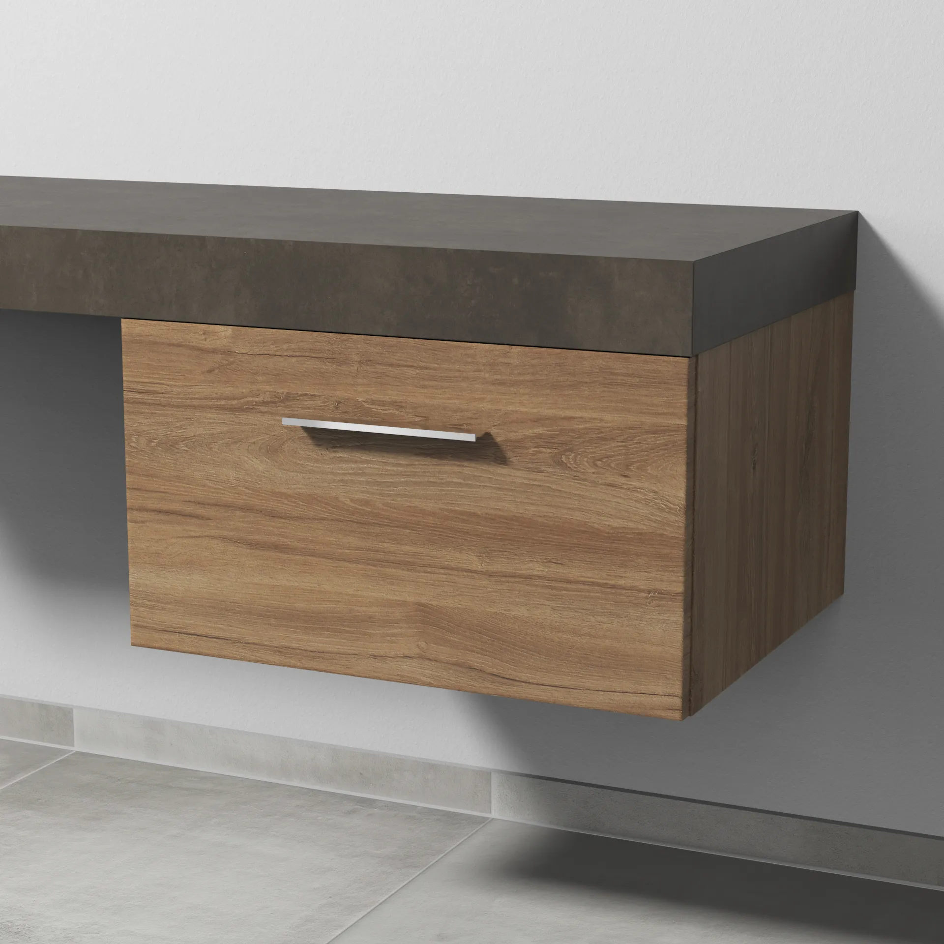 Sanipa Anbauschrank „2morrow“ 600 × 340 × 520 mm in Eiche Kansas