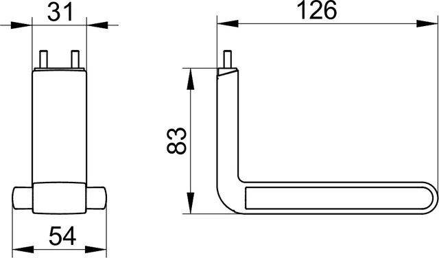 KEUCO Toilettenpapierhalter für Stützklappgriff „Axess“ KEUCO Toilettenpapierhalter für Stützklappgriff „Axess“