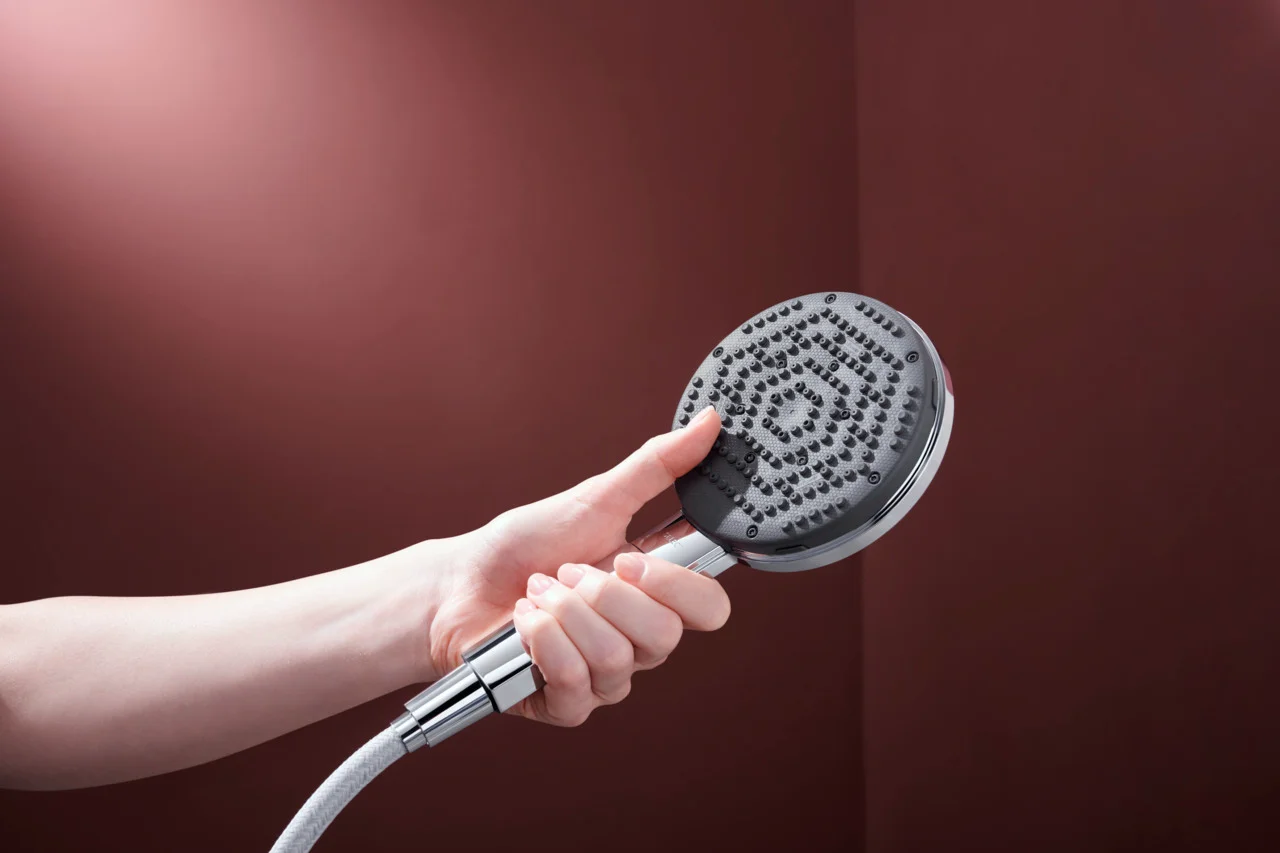 Hansgrohe Handbrause Raindance Alive Select S, Chrom, 125 mm Brausekopfgröße, 3 Strahlarten, QuickClean, Durchflussregler 12 l/min