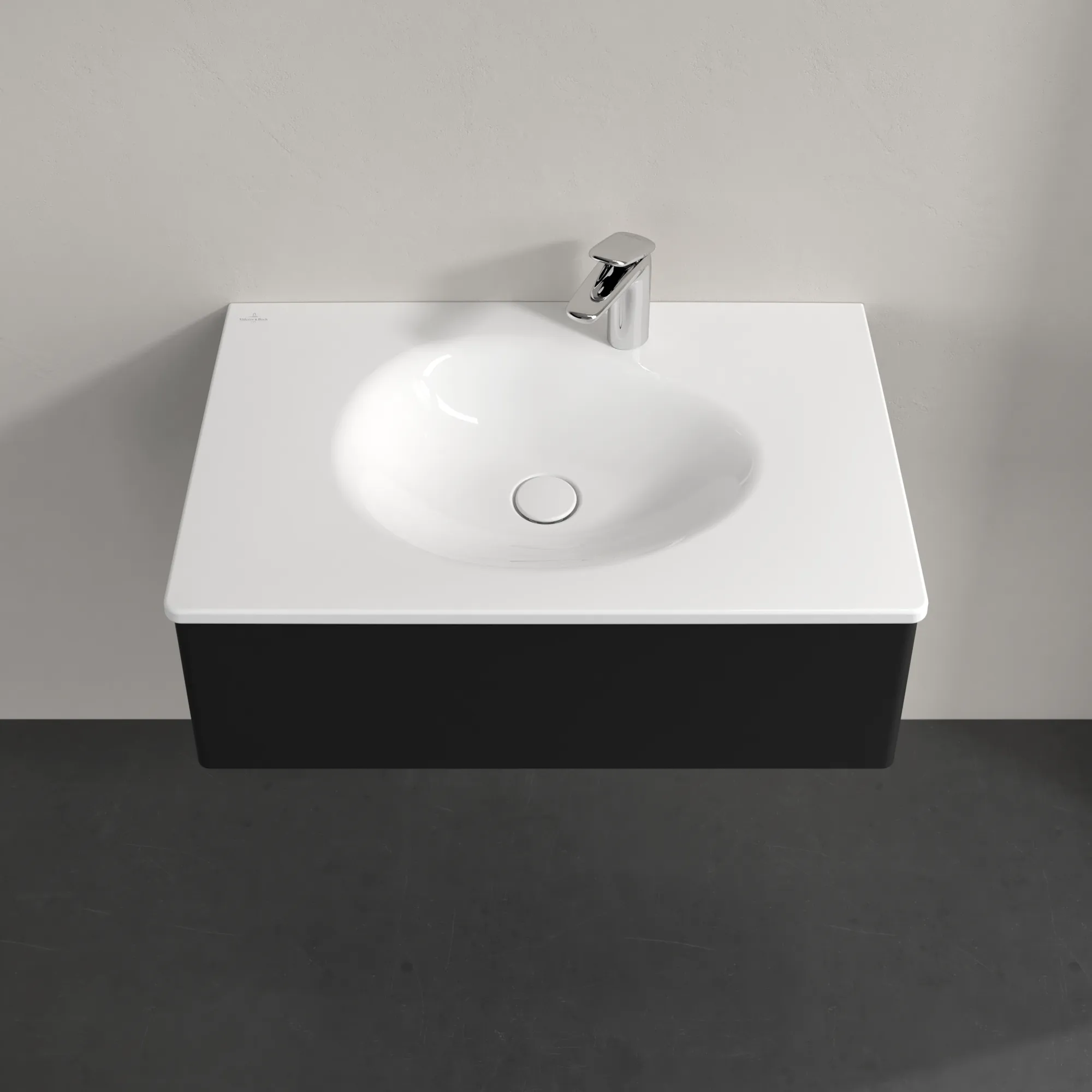 Villeroy & Boch Waschbeckenunterschrank Antao K01, eckig, Black Matt Lacquer, 788 x 256 x 496 mm, Höhe 256 mm, Wanneneinbaumaß 788 mm Villeroy & Boch Waschbeckenunterschrank Antao K01, eckig, Black Matt Lacquer, 788 x 256 x 496 mm, Höhe 256 mm, Wanneneinbaumaß 788 mm