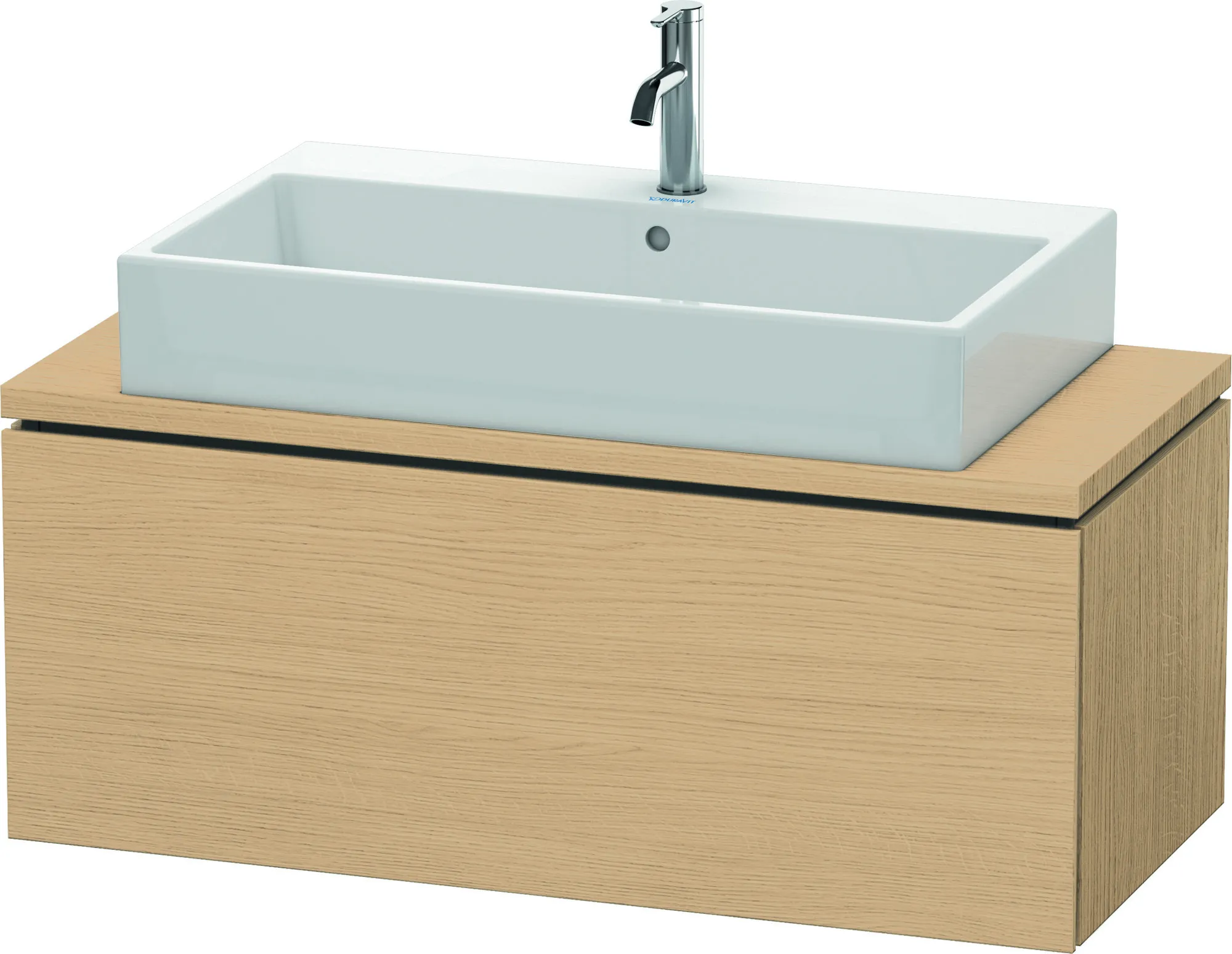 Duravit Waschtischunterschrank wandhängend „L-Cube“ 102 × 40 × 47,7 cm Eiche Natur Duravit Waschtischunterschrank wandhängend „L-Cube“ 102 × 40 × 47,7 cm Eiche Natur