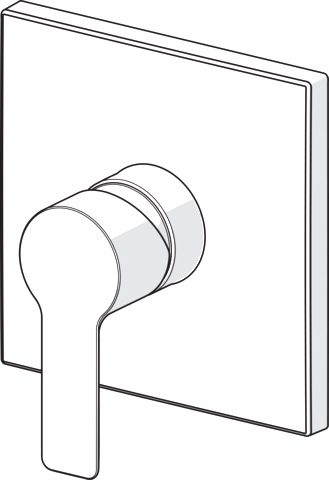 Einhebelmischer Fertigmontageset für Brausebatterie LIGNA 8387 Rosette eckig Chrom Einhebelmischer Fertigmontageset für Brausebatterie LIGNA 8387 Rosette eckig Chrom