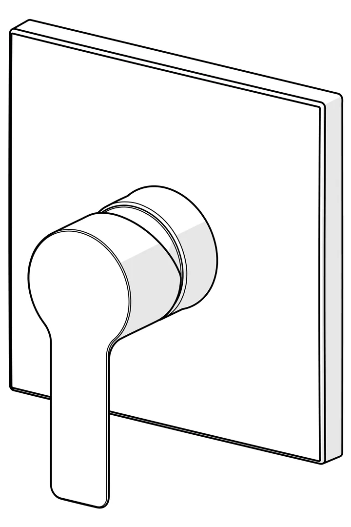 HansaLIGNA Duscharmatur Einhebelmischer Fertigmontageset für Brausebatterie 8387 Rosette eckig Chrom HansaLIGNA Duscharmatur Einhebelmischer Fertigmontageset für Brausebatterie 8387 Rosette eckig Chrom