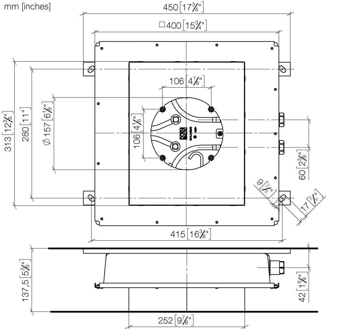 Dornbracht UP-Deckeneinbaukasten für Deckeneinbau - Bausatz-Vormontage, 2x Anschluss IG ½", flächenbündiger Reflexionskasten 310 x 250 mm, RAL 9003 signalweiß Dornbracht UP-Deckeneinbaukasten für Deckeneinbau - Bausatz-Vormontage, 2x Anschluss IG ½", flächenbündiger Reflexionskasten 310 x 250 mm, RAL 9003 signalweiß