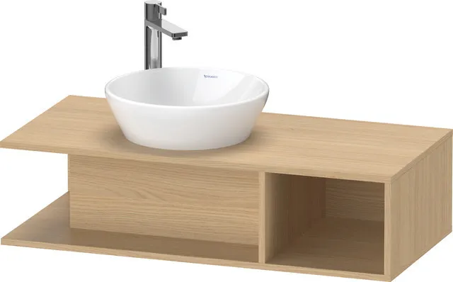 Duravit Waschtischunterschrank wandhängend „D-Neo“ 100 × 26 × 48 cm Eiche Natur