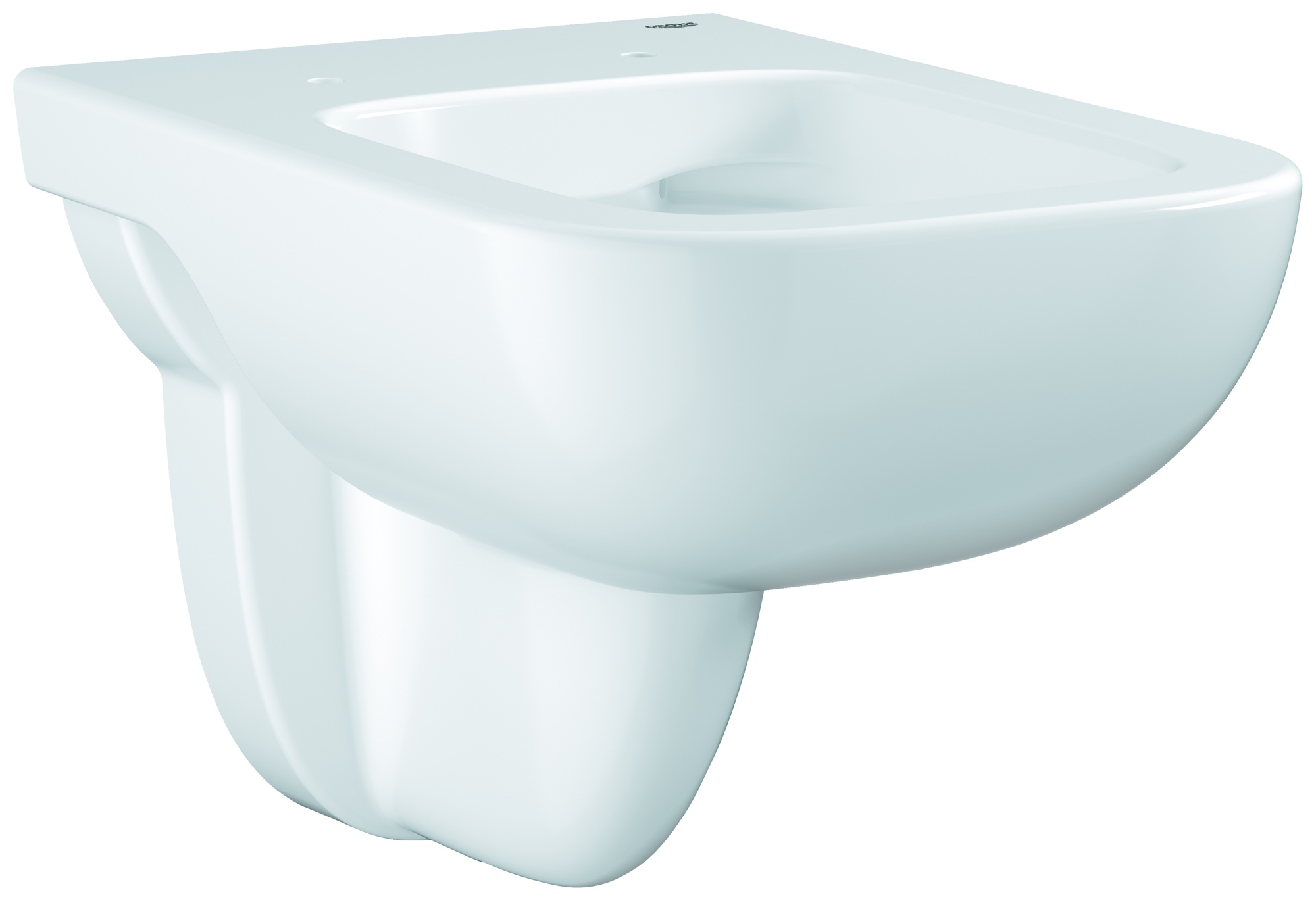 Wand-Tiefspül-WC BauEdge Keramik 39809, für Unterputz-Spülkasten, spülrandlos, Abgang waagerecht, alpinweiß