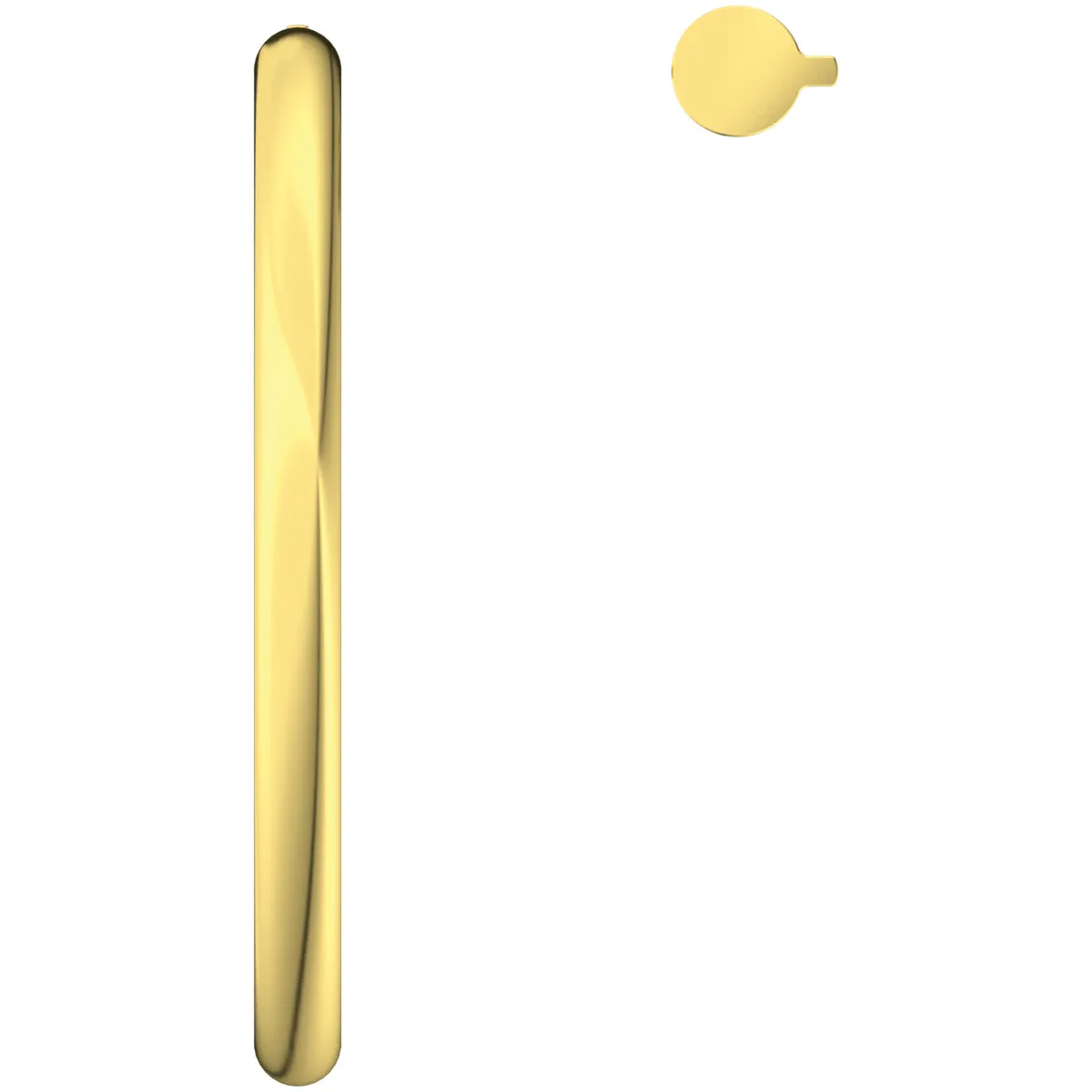 Ideal Standard Waschtischarmatur Solos hoher Auslauf Brushed Gold, 160 mm Auslaufhöhe, 360° Schwenkbereich, 221 mm Ausladung