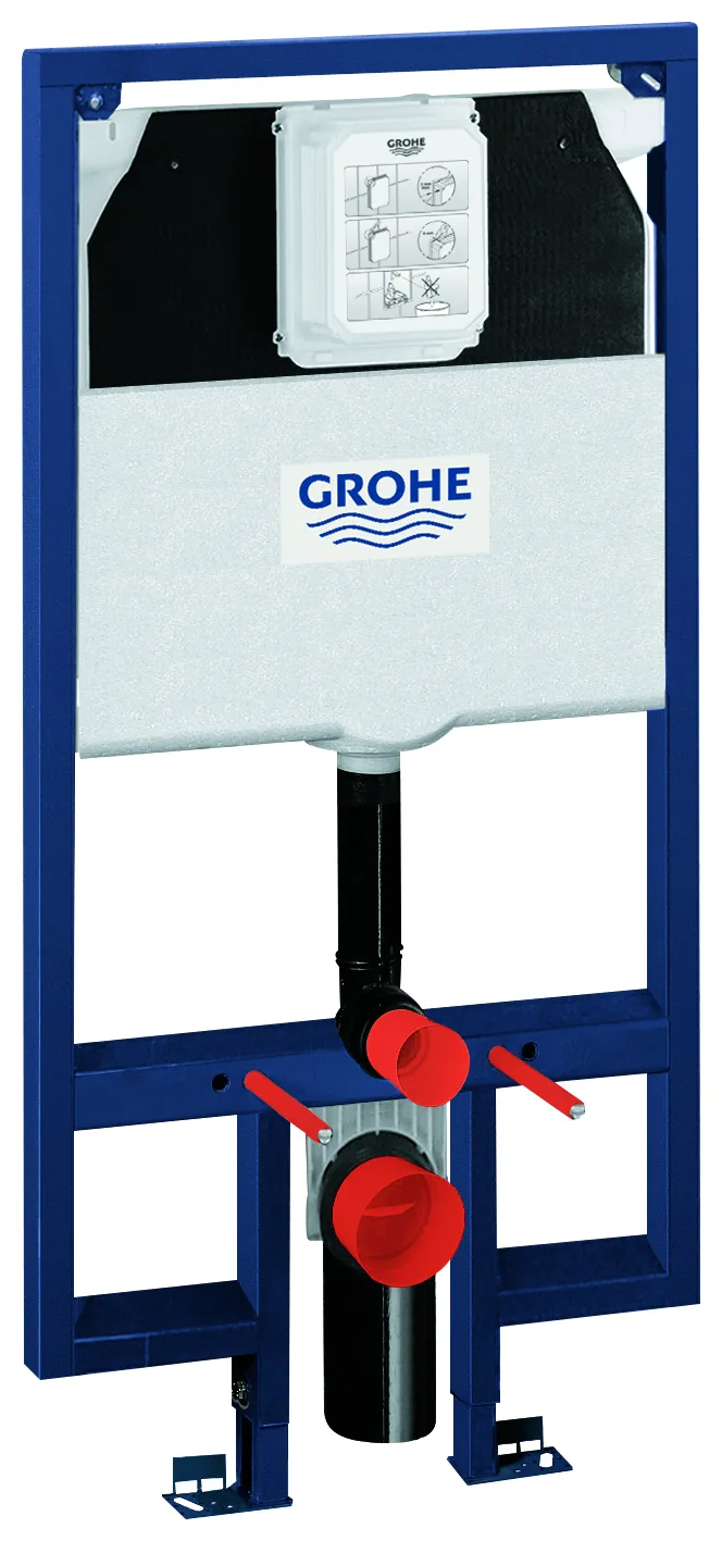 Wand-WC-Element Rapid SL 38994, mit Spülkasten 80 mm, 1,13 m Bauhöhe, Elementbreite 0,62 m, für Vorwand- oder Ständerwandmontage, mit Wandwinkeln Wand-WC-Element Rapid SL 38994, mit Spülkasten 80 mm, 1,13 m Bauhöhe, Elementbreite 0,62 m, für Vorwand- oder Ständerwandmontage, mit Wandwinkeln