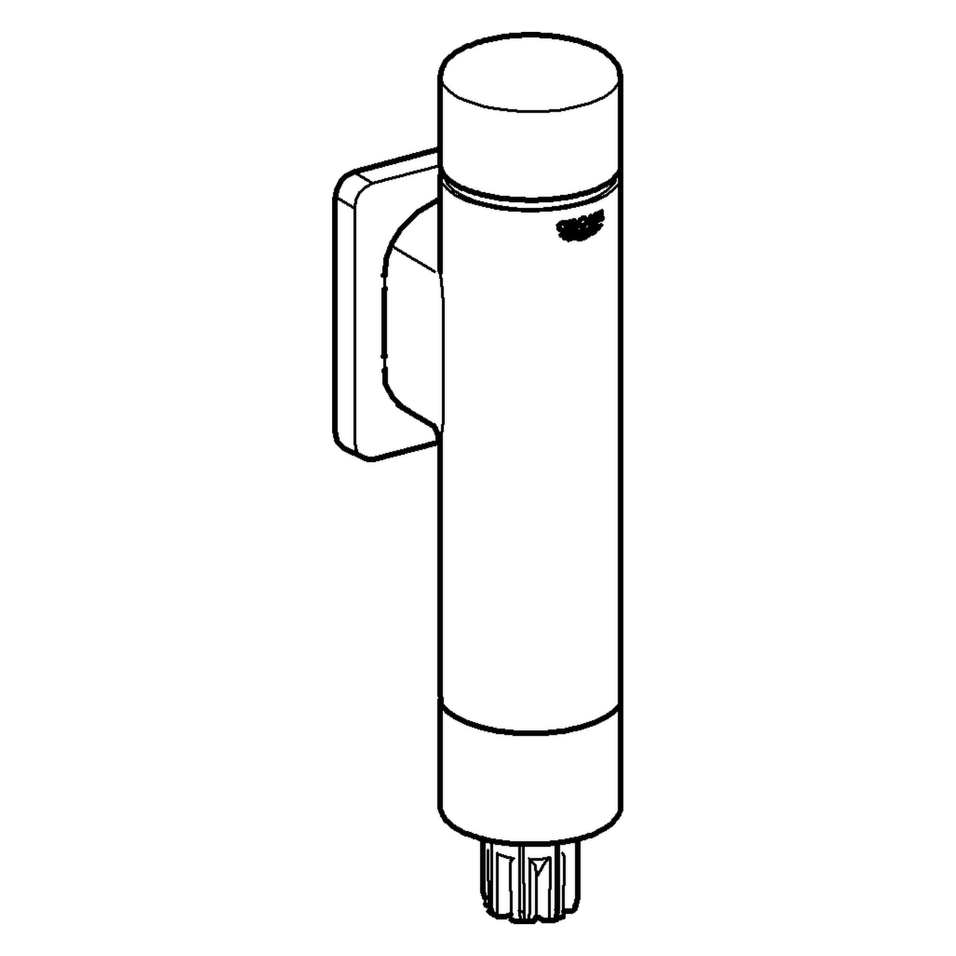WC-Druckspüler Rondo A.S. 37347, DN 20, ohne Vorabsperrung, für Flach- und Tiefspül-WC, chrom