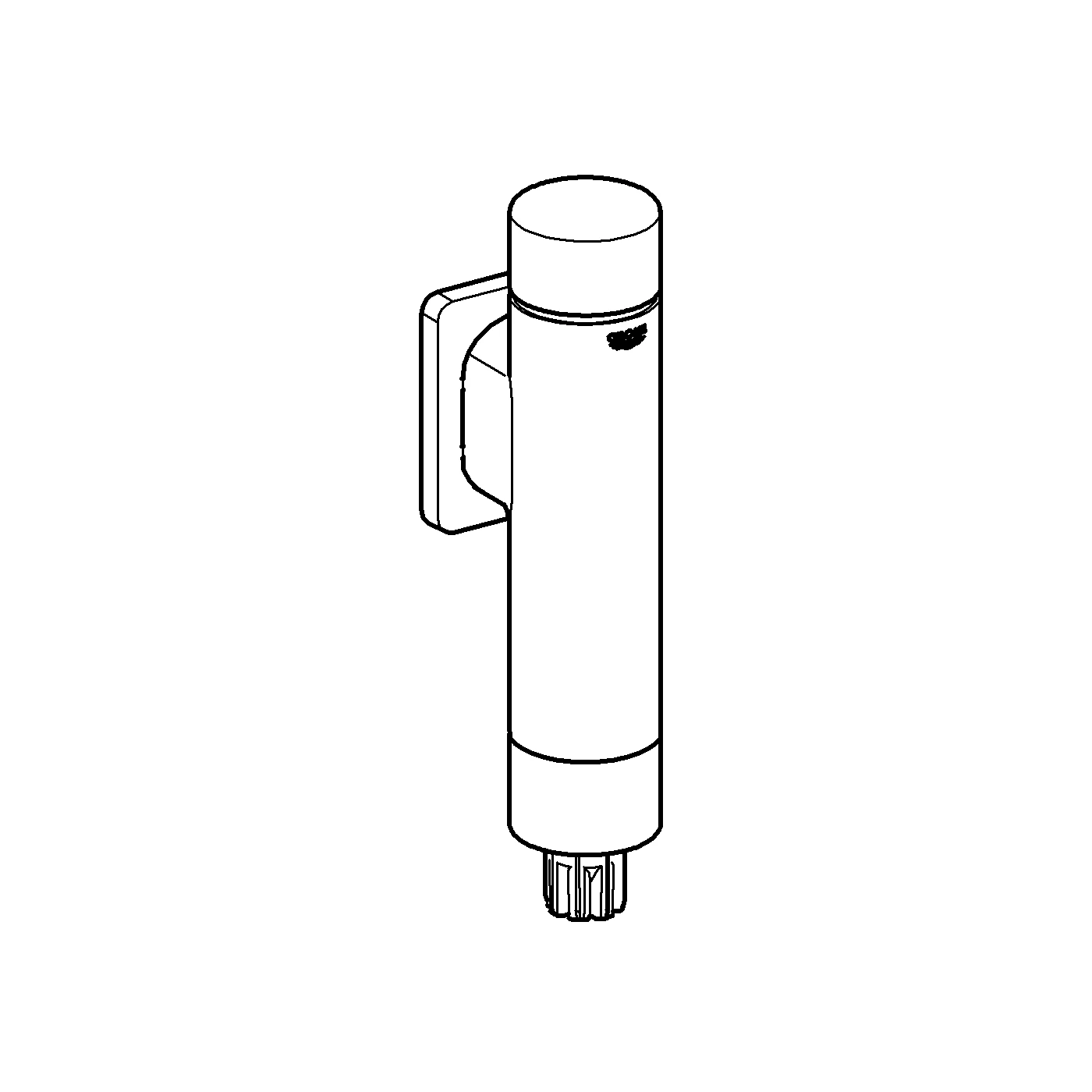 WC-Druckspüler Rondo A.S. 37347, DN 20, ohne Vorabsperrung, für Flach- und Tiefspül-WC, chrom